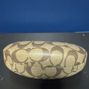 Coach Tan and Brown Eyeglass Case